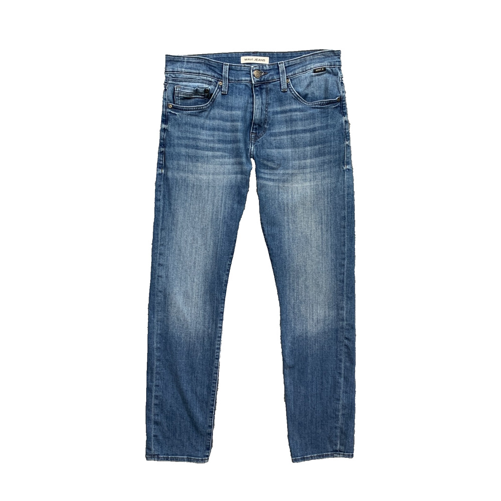 Mavi Jeans Men 31 Jake Slim Leg Whiskered Classic 5 Pocket Stretch Denim Zip Fly